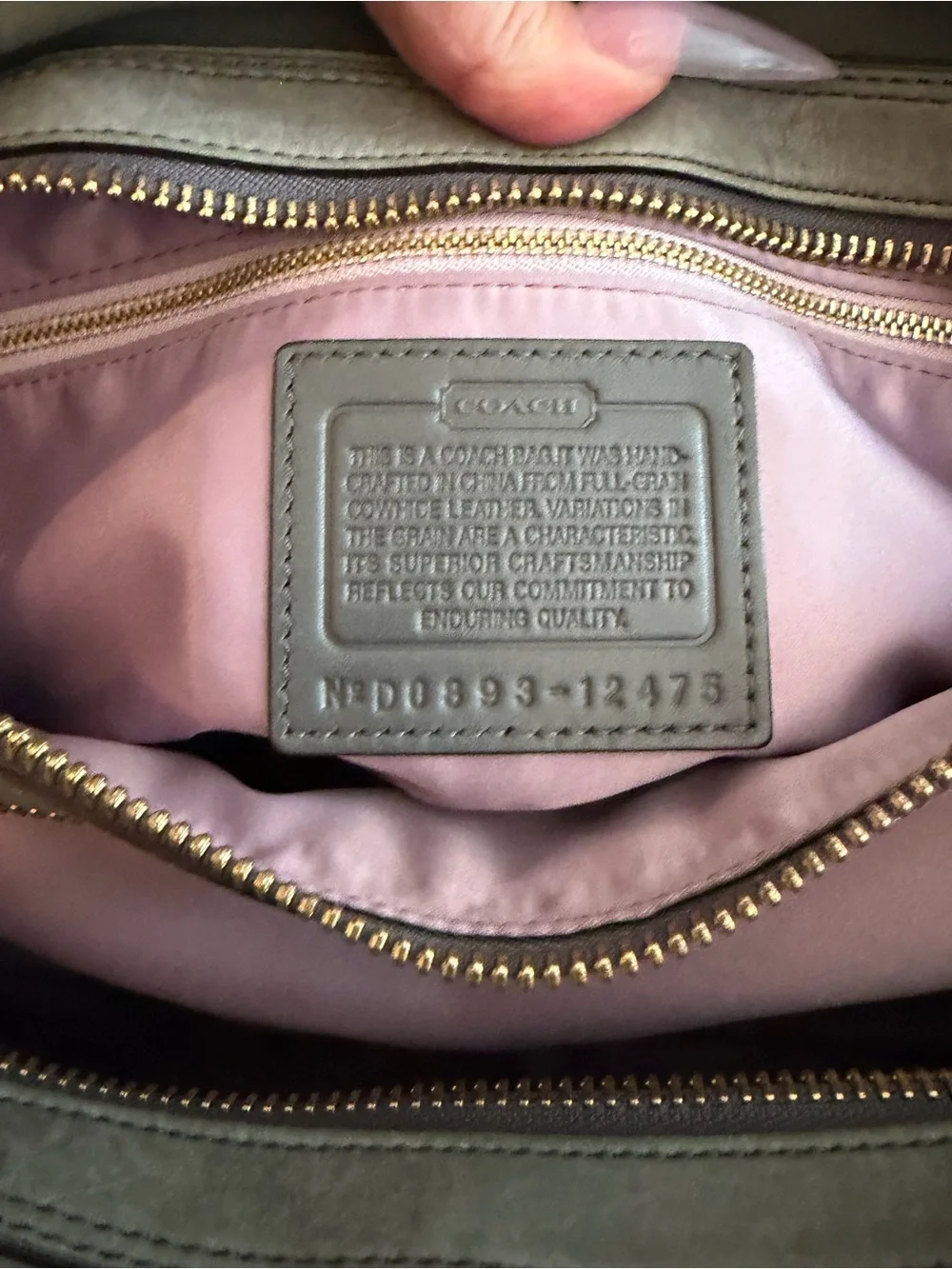 Coach Hamptons Lindsay Satchel style No. 12475 and walllet